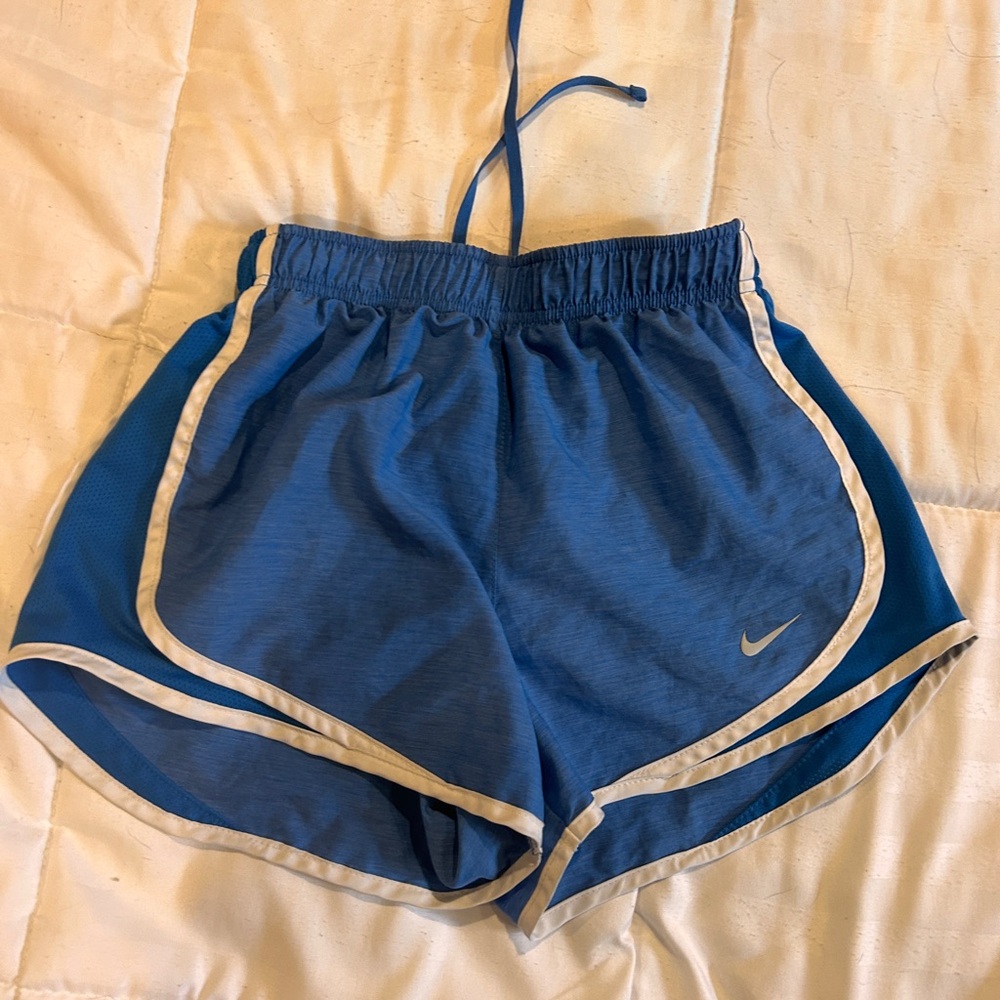 Nike Blue Athletic Shorts Lightweight Elastic Waist